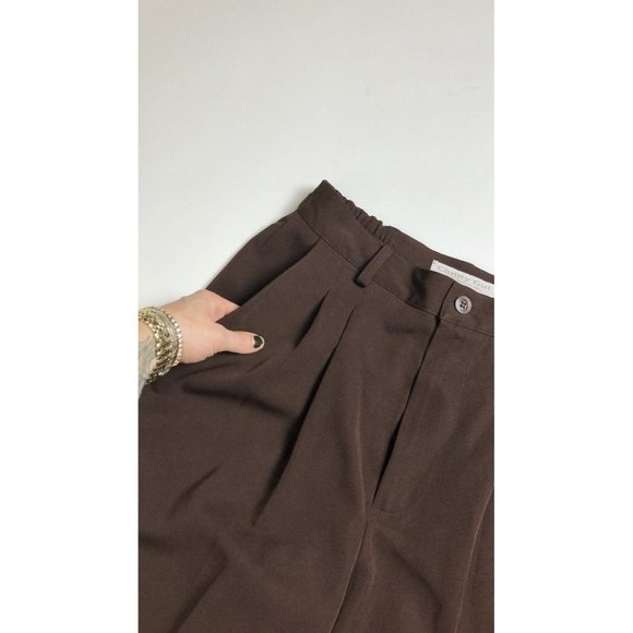 Brown High Waited Tapered Vintage Trousers - Picture 6 of 10